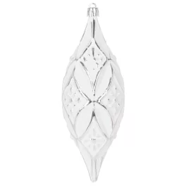   Dísz MagicHome, ezüst, 2 db, 16 cm, karácsonyfára, Karácsonyra