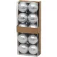 Gömbök MagicHome Karácsony, 10 db, fehér, karácsonyfára, 5 cm