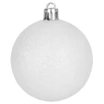 Gömbök MagicHome Karácsony, 10 db, fehér, karácsonyfára, 6 cm