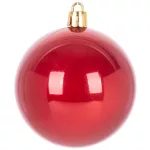 Gömbök MagicHome Karácsony, 8 db, piros, karácsonyfára, 7 cm