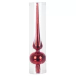 Dísz MagicHome, csúcsdísz, piros, 1 db, 25 cm, karácsonyfára, Karácsonyra