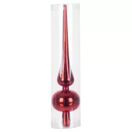   Dísz MagicHome, csúcsdísz, piros, 1 db, 25 cm, karácsonyfára, Karácsonyra