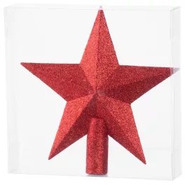   Dísz MagicHome, csillag, piros, 1 db, 20 cm, karácsonyfára, Karácsonyra