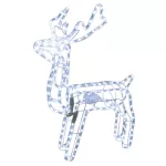 MagicHome karácsonyi dekoráció, rénszarvas, 216 db hidegfehér LED, forgó fejjel, 230V, kültéri, 73 x 44 x 82 cm