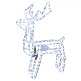   MagicHome karácsonyi dekoráció, rénszarvas, 216 db hidegfehér LED, forgó fejjel, 230V, kültéri, 73 x 44 x 82 cm