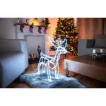 MagicHome karácsonyi dekoráció, Rénszarvas, 144 LED, 230 V, 50 Hz, kültéri, 59 x 27,5 x 64 cm