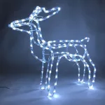 MagicHome karácsonyi dekoráció, Rénszarvas, 144 LED, 230 V, 50 Hz, kültéri, 59 x 27,5 x 64 cm