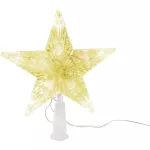 Csillag MagicHome Karácsony, 10x LED, arany, 2xAA