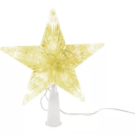 Csillag MagicHome Karácsony, 10x LED, arany, 2xAA
