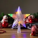 Csillag MagicHome Karácsony, 10 LED, színes, 2xAA