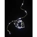 Lánc MagicHome Karácsony Stardeco CW, 20 m LED hideg fehér, 2x AA, IP 20, belső, világítás, L-1,9 m