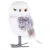 Bagoly MagicHome Karácsony, lila, 13 cm