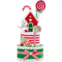   MagicHome Candy Line karácsonyi dekoráció, torta, 27 x 57 cm