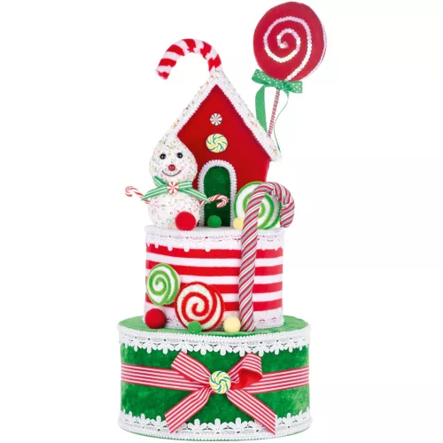 MagicHome Candy Line karácsonyi dekoráció, torta, 27 x 57 cm