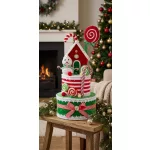 MagicHome Candy Line karácsonyi dekoráció, torta, 27 x 57 cm