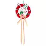 MagicHome Candy Line karácsonyi dekoráció, Candy Line Koszorú, 40 x 95 cm