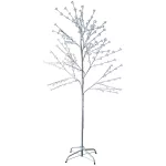 MagicHome Cherry Tree karácsonyi dekoráció, fa, 180 cm, 120 hidegfehér LED, 230 V, IP44