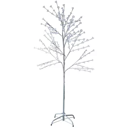   MagicHome Cherry Tree karácsonyi dekoráció, fa, 180 cm, 120 hidegfehér LED, 230 V, IP44