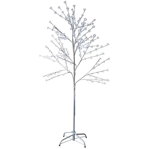 MagicHome Cherry Tree karácsonyi dekoráció, fa, 180 cm, 120 hidegfehér LED, 230 V, IP44