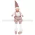 MagicHome karácsonyi dekoráció, fiú figura magas kalappal, szövet, 17 x 12 x 54 cm, barna-fehér