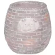 Kerámia virágcserép, MagicHome, barna, mozaikkal díszített, átmérő: 25 cm, magasság: 25 cm, kerek