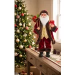 MagicHome karácsonyi dekoráció, Mikulás ajándékokkal, 60 cm
