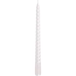   Gyertya MagicHome, karácsonyi, 25 cm, csomag 2 db, fehér, spirális, csavart