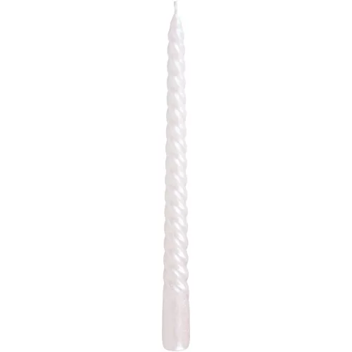 Gyertya MagicHome, karácsonyi, 25 cm, csomag 2 db, fehér, spirális, csavart