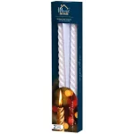 Gyertya MagicHome, karácsonyi, 25 cm, csomag 2 db, fehér, spirális, csavart