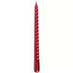 Gyertya MagicHome, karácsonyi, 25 cm, csomag 2 db, piros, spirális, csavart