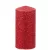 Gyertya MagicHome Karácsonyi, 5,5x12 cm, henger alakú, piros, csillámos