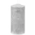 Gyertya MagicHome Karácsonyi, 5,5x12 cm, henger alakú, ezüst, csillámos