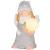 MagicHome karácsonyi dekoráció, Angyal hógolyóval, terrakotta, 13,5 x 13 x 20 cm, LED világítással, 2x LR44 elemes
