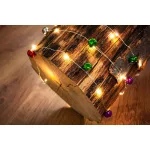 Füzér MagicHome Karácsonyi Harang, 20x fehér LED, haranggal, 2xAA, folyamatos világítás, világítás,