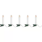Gyertya MagicHome, karácsonyi, csipesszel, lánc, 10x LED, 2xAA, 10 db, időzítő, 1,5x9 cm