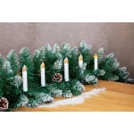 Gyertya MagicHome, karácsonyi, csipesszel, lánc, 10x LED, 2xAA, 10 db, időzítő, 1,5x9 cm
