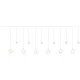 Fényfüggöny, MagicHome Vianoce H-2, 138 db LED, 220 x 90 cm, melegfehér, csillagokkal, kültéri, IP44, 8 fénymód, 230 V