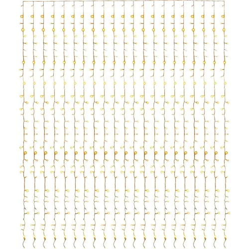 Fényfüggöny, MagicHome Vianoce, 160 LED, 1,5 x 2 m, melegfehér, IP44 kültéri, 8 fényprogram, időzítő és memória, 5 m tápkábel