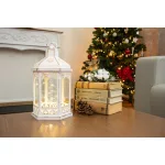 Karácsonyi lámpa, MagicHome Vianoce, Morocco, 18 x 15 x 32 cm, melegfehér, 30 db LED, elemes (3x AAA), műanyag, időzítő, beltéri, IP20