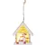 Dekoráció MagicHome Karácsony, hóember házikóban, LED, függő, 9,2x3x10,4 cm