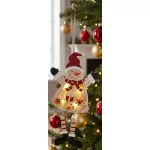 Dekoráció MagicHome Karácsony, hóember, LED, függő, MDF, 12,5x2x23,5 cm