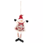 Dekoráció MagicHome Karácsony, hóember, LED, függő, MDF, 12,5x2x23,5 cm
