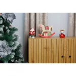 MagicHome karácsonyi dekoráció, fa lovacska, 12 melegfehér LED, 25 x 4 x 21 cm