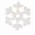 MagicHome karácsonyi hópehely, 20 LED, melegfehér, 2x AA + időzítő, 43 cm