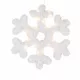 MagicHome karácsonyi hópehely, 20 LED, melegfehér, 2x AA + időzítő, 43 cm