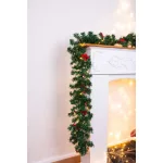 MagicHome karácsonyi füzér, 50 LED, melegfehér, 3x AA, 8 funkció, 2.7 m