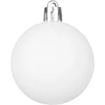 MagicHome karácsonyi gömbök, készlet, 50 db, 4-5 cm, fehér, csillag, füzér, toboz, karácsonyfára