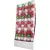 MagicHome karácsonyi gömbök, 14 db, piros-fehér, díszített, karácsonyfára, 8 cm