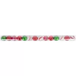 MagicHome karácsonyi gömbök, 14 db, piros-fehér, díszített, karácsonyfára, 8 cm