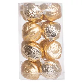   Dísz MagicHome, diók, 16 db, 3 cm, karácsonyfára, Karácsonyra